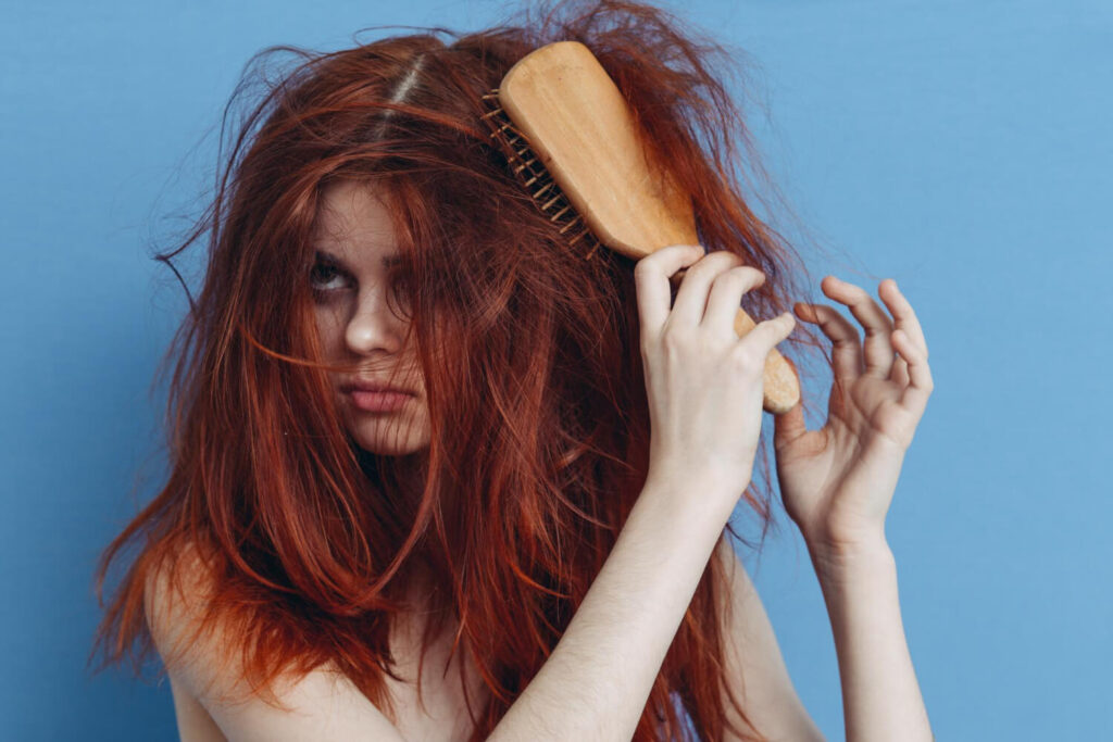 cabello seco y maltratado